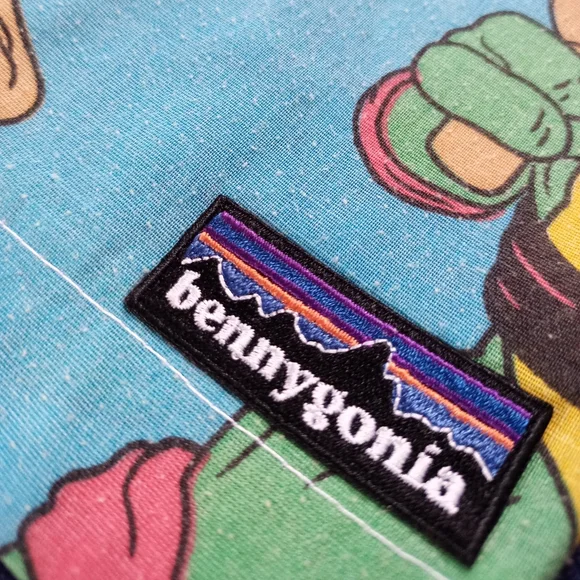 Custom Reworked Vintage 1988 Teenage Mutant Ninja Turtles Bennygonia Shorts - Picture 4 of 8